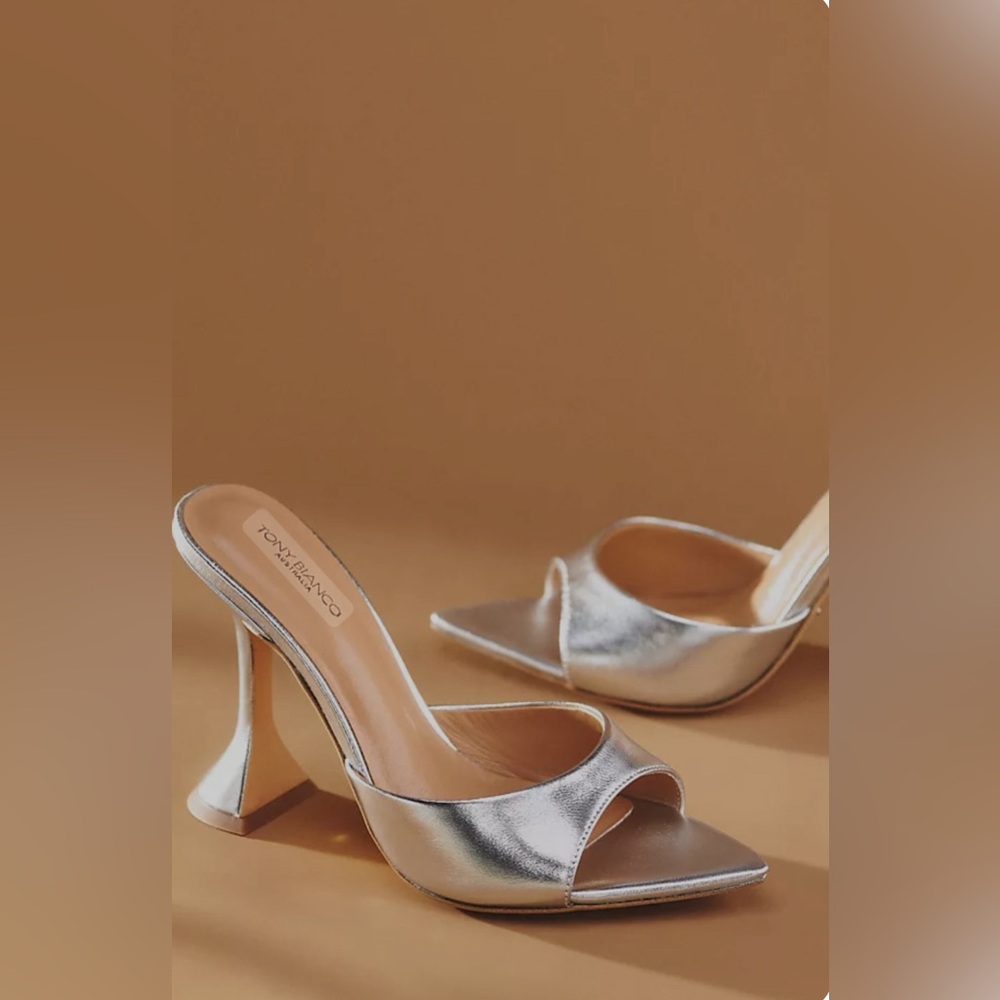 Tony Bianco Marcel Silver Pumps size 8.5